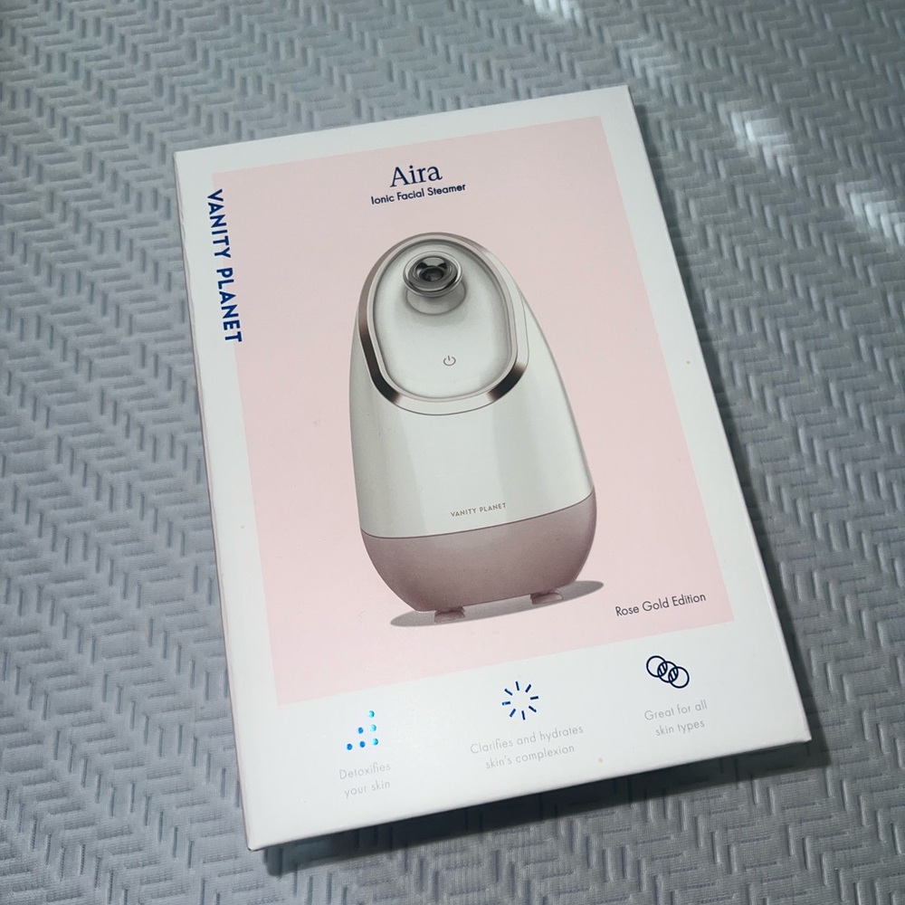 Vanity Planet Aira Ionic Facial Steamer - Rose Gold